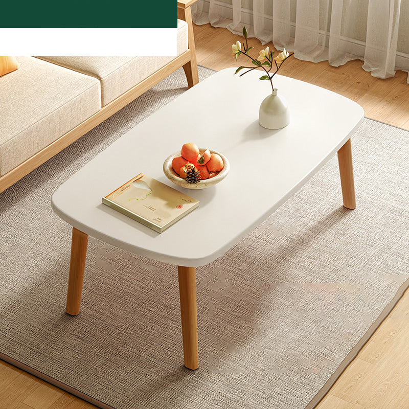 17"H Contemporary Side Table Solid Wooden Oak Accent Side Table