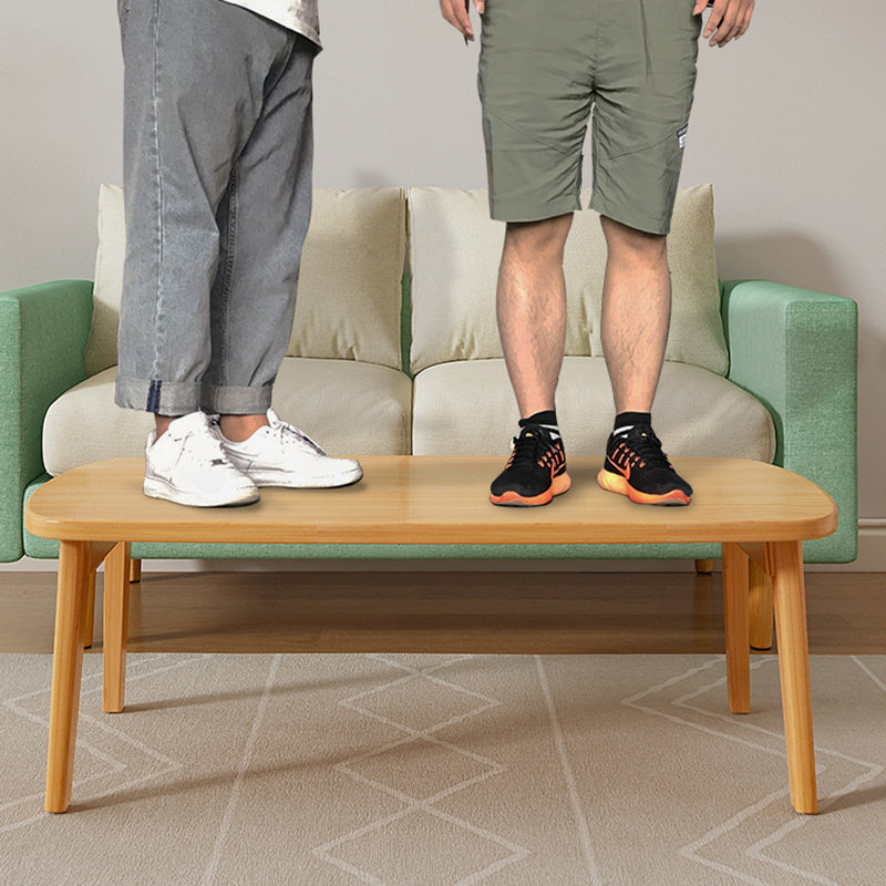 17"H Contemporary Side Table Solid Wooden Oak Accent Side Table