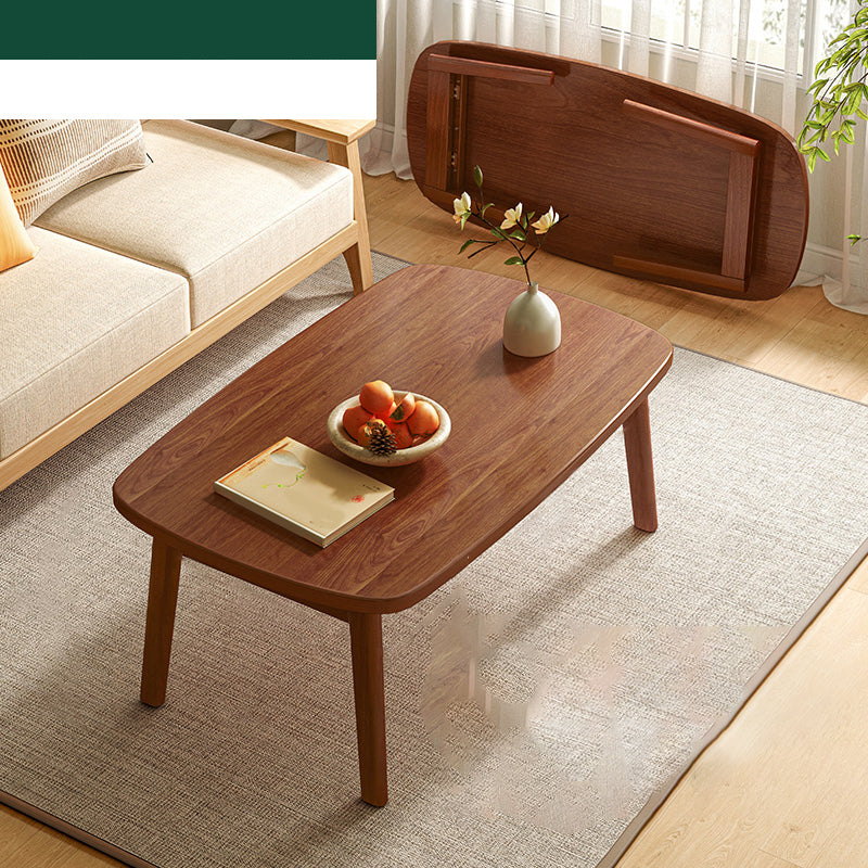 17"H Contemporary Side Table Solid Wooden Oak Accent Side Table