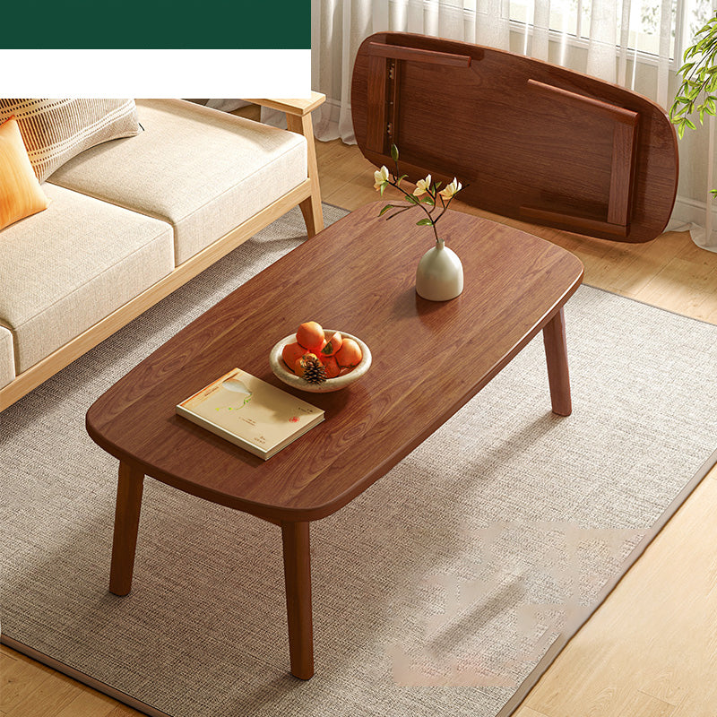 17"H Contemporary Side Table Solid Wooden Oak Accent Side Table