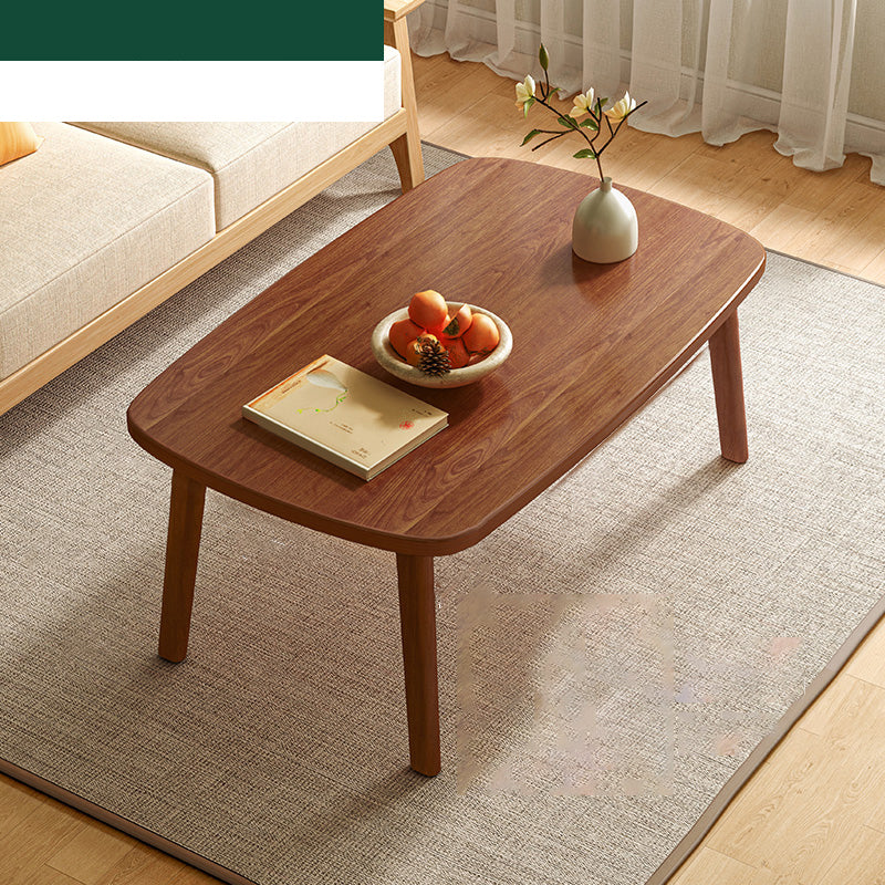 17"H Contemporary Side Table Solid Wooden Oak Accent Side Table