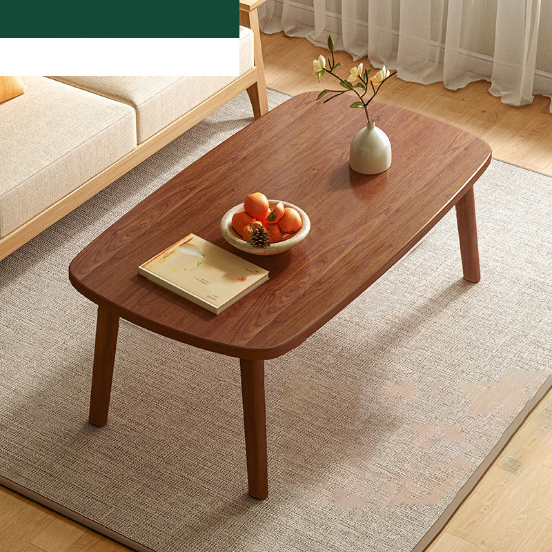 17"H Contemporary Side Table Solid Wooden Oak Accent Side Table