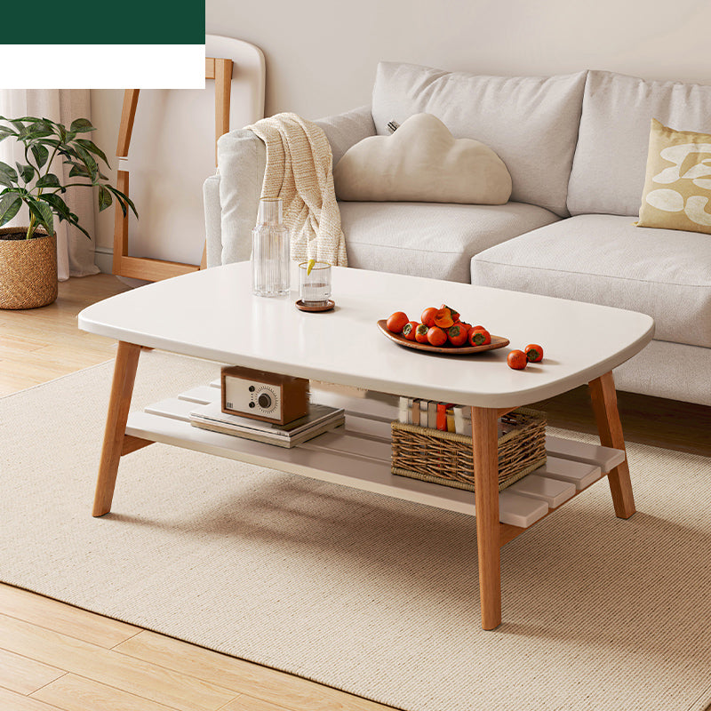 17"H Contemporary Side Table Solid Wooden Oak Accent Side Table