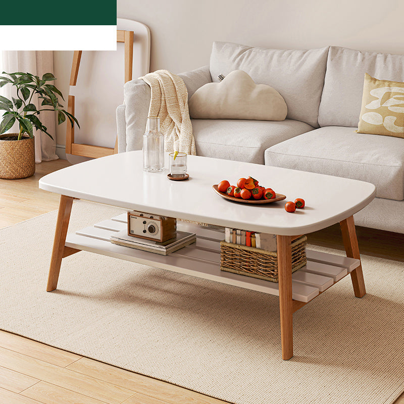 17"H Contemporary Side Table Solid Wooden Oak Accent Side Table