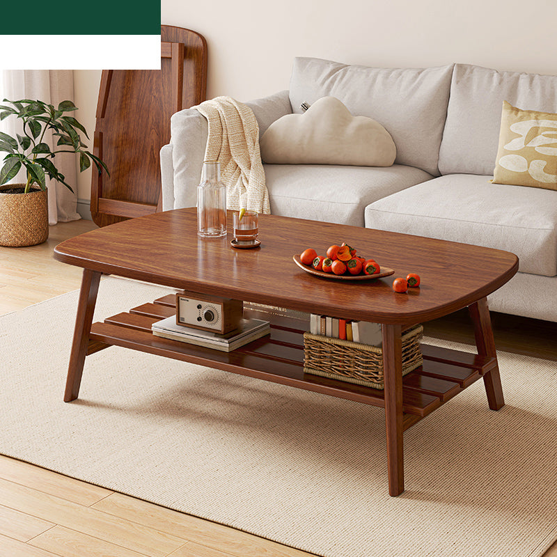 17"H Contemporary Side Table Solid Wooden Oak Accent Side Table