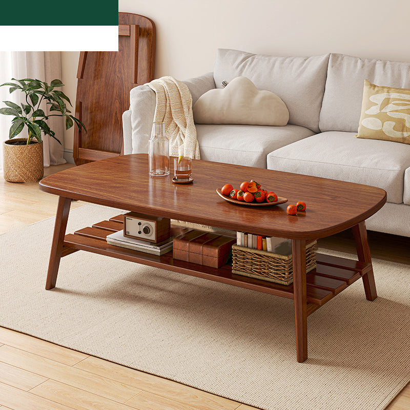 17"H Contemporary Side Table Solid Wooden Oak Accent Side Table