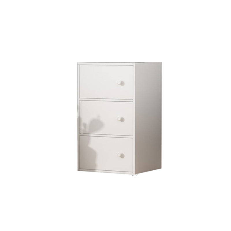 Contemporary Rectangle Storage Cabinet Manufactured Wood Accent Cabinet with Doors