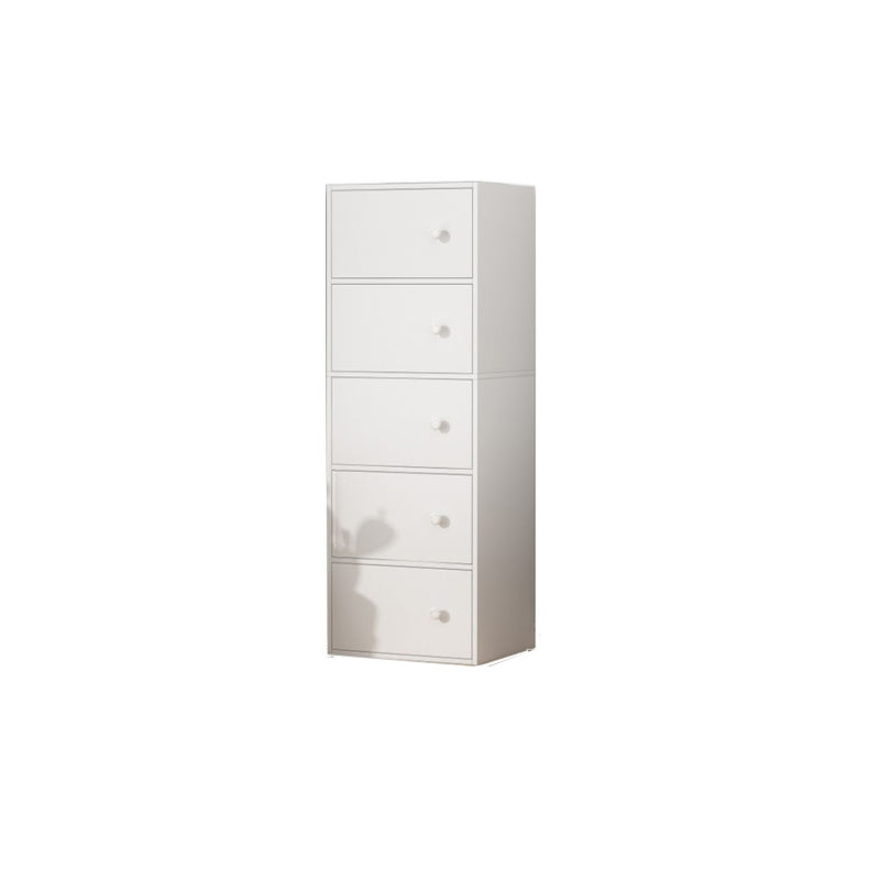 Contemporary Rectangle Storage Cabinet Manufactured Wood Accent Cabinet with Doors