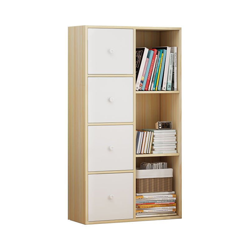 Contemporary Rectangle Storage Cabinet Manufactured Wood Accent Cabinet with Doors