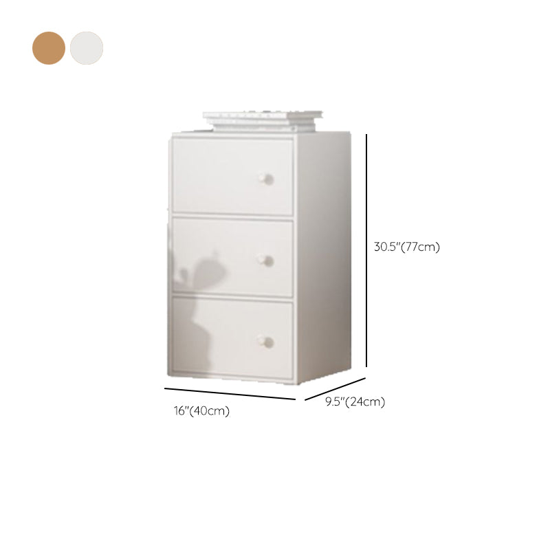 Contemporary Rectangle Storage Cabinet Manufactured Wood Accent Cabinet with Doors
