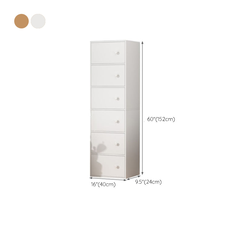Contemporary Rectangle Storage Cabinet Manufactured Wood Accent Cabinet with Doors