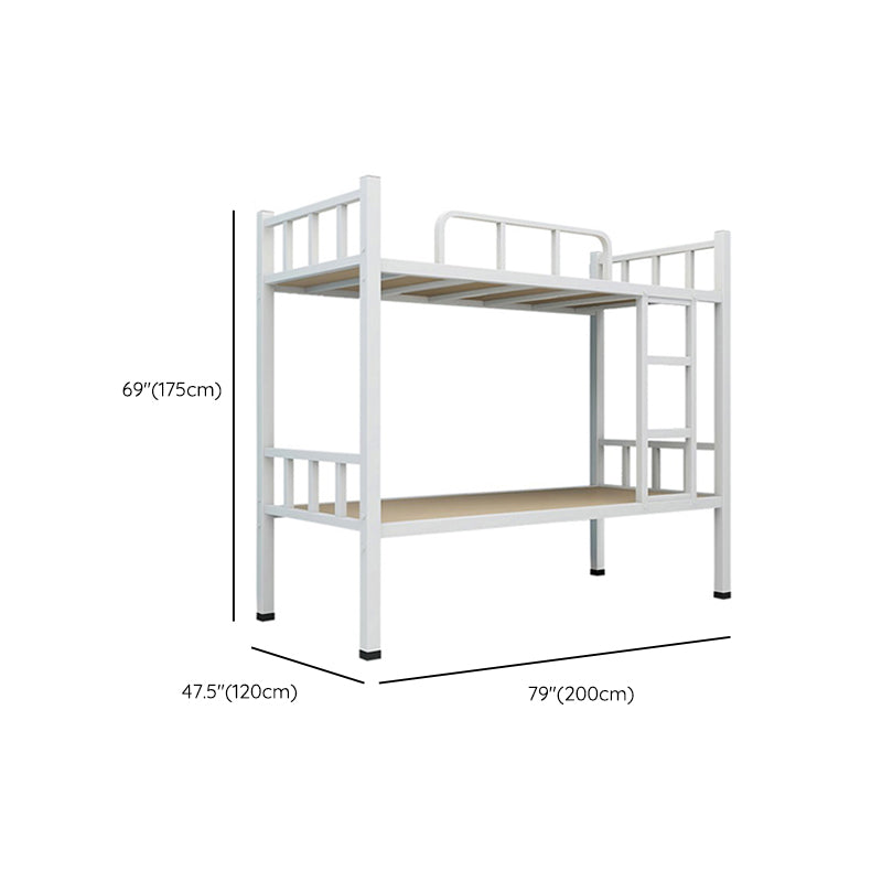 Contemporary Bunk Bed Solid Color Metal Bunk Bed with Custom Gold Legs