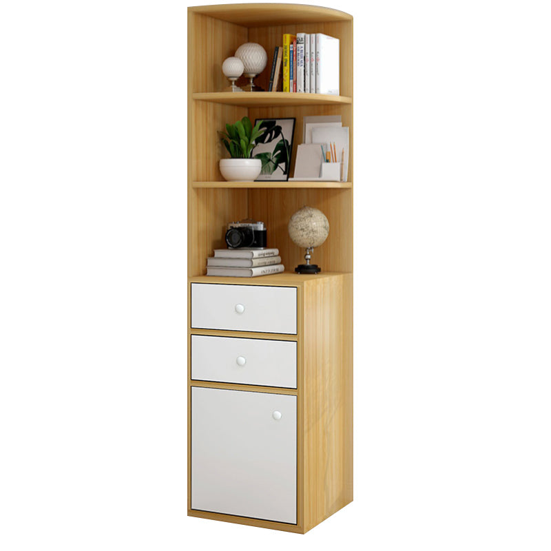 Contemporary 1 Door Accent Cabinet Corner Straight Legs Storage Cabinet