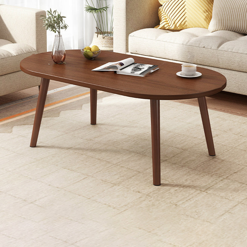 Four Legs Coffee Table Artificial Wood Coffee or End Table with Shelf