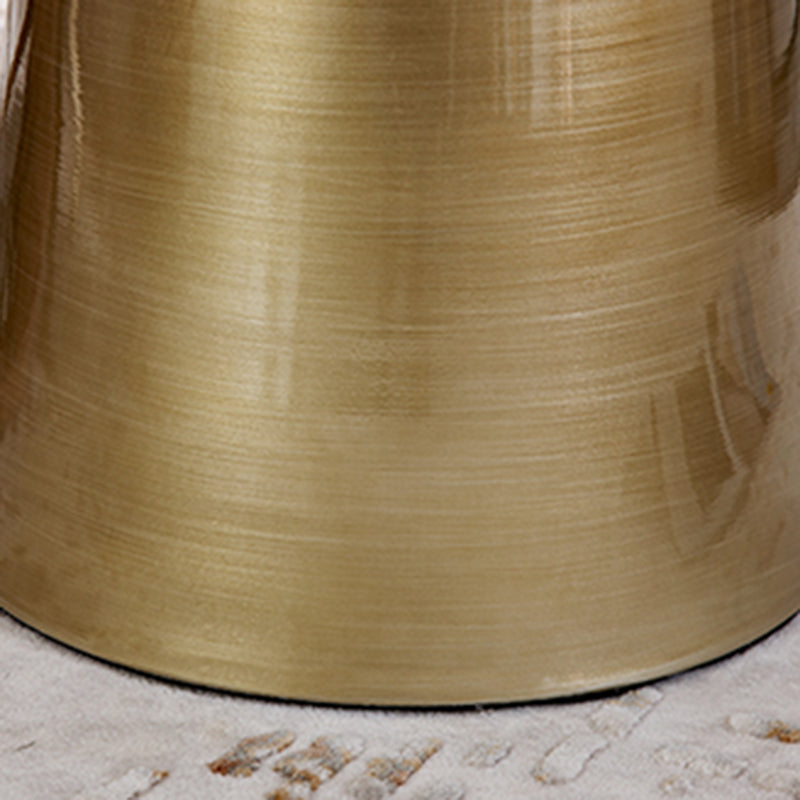 Mid-Century Metal Round End Table Pedestal Sofa Corner Table