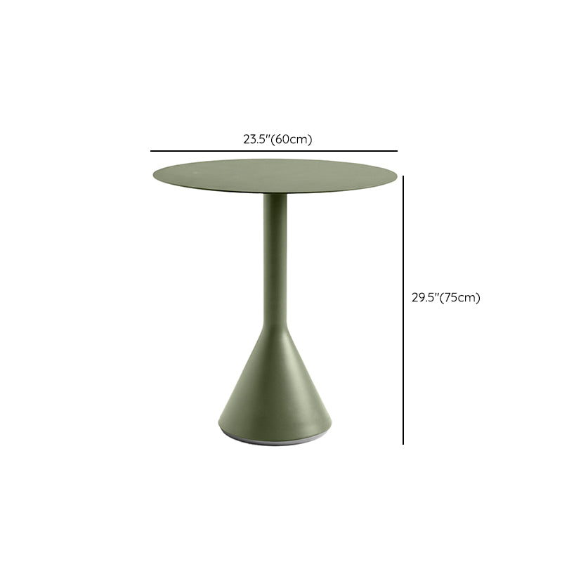 1/2/3/4 Pcs Metal Bistro Set for Small Places Contemporary Green Bistro Table Set