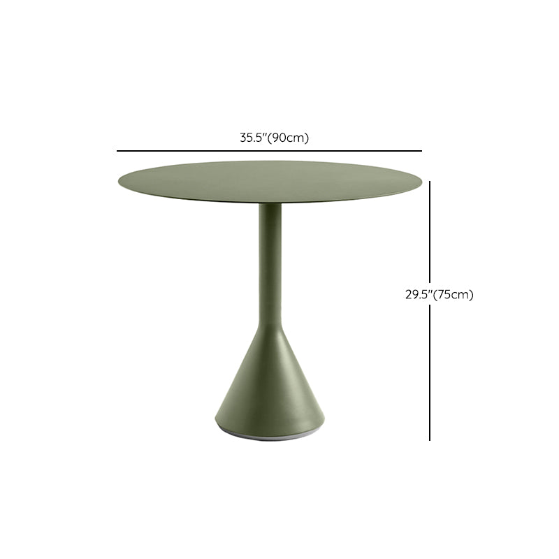 1/2/3/4 Pcs Metal Bistro Set for Small Places Contemporary Green Bistro Table Set