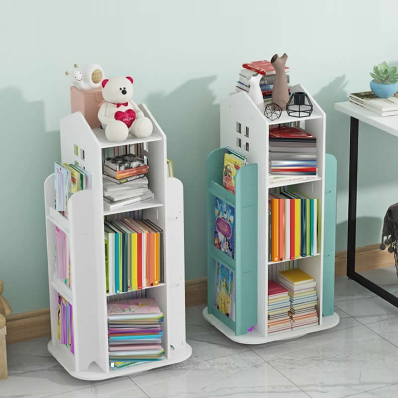 Engineered Wood Modern Bookcase Closed Back Standard Bookshelf