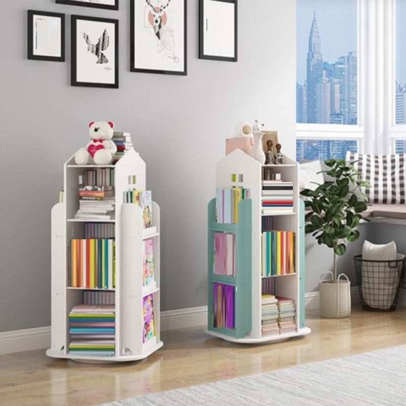 Engineered Wood Modern Bookcase Closed Back Standard Bookshelf