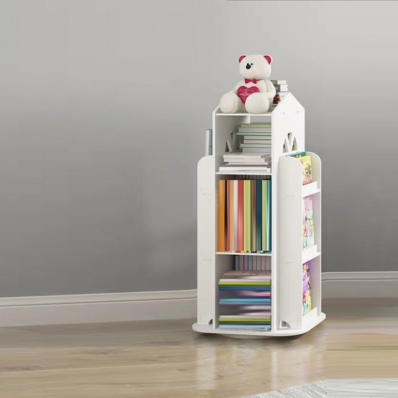 Engineered Wood Modern Bookcase Closed Back Standard Bookshelf