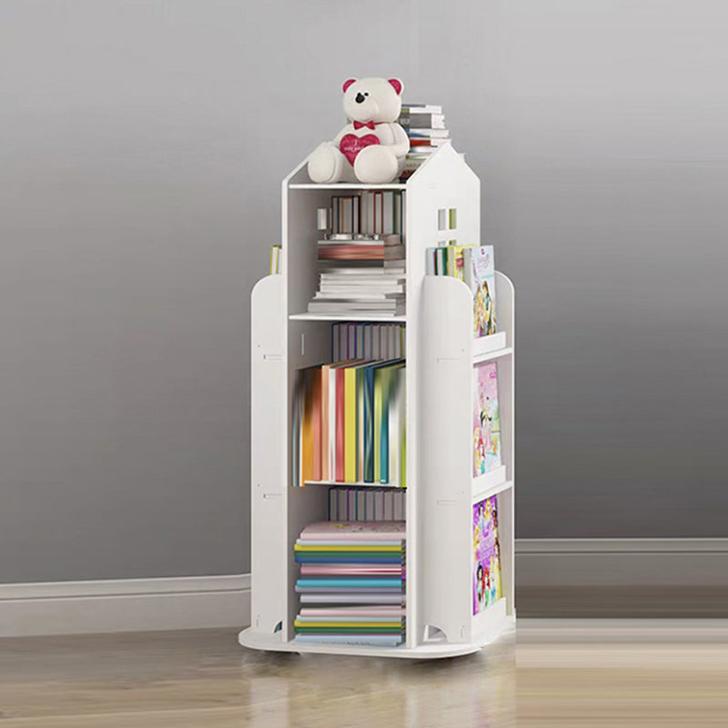 Engineered Wood Modern Bookcase Closed Back Standard Bookshelf