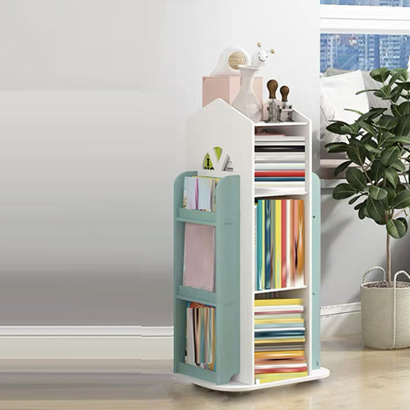 Engineered Wood Modern Bookcase Closed Back Standard Bookshelf