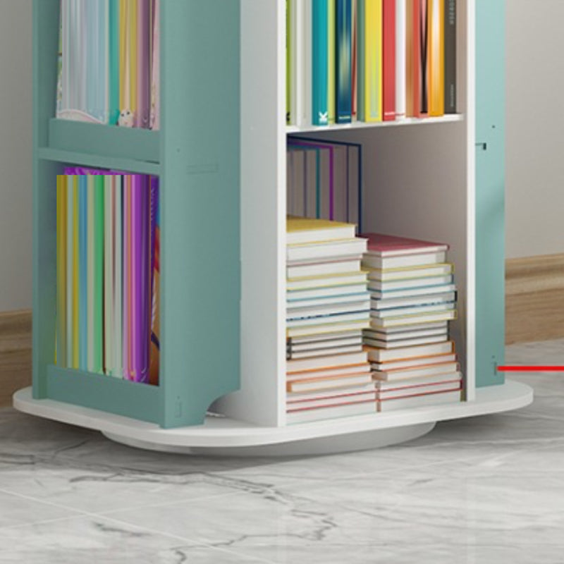 Engineered Wood Modern Bookcase Closed Back Standard Bookshelf