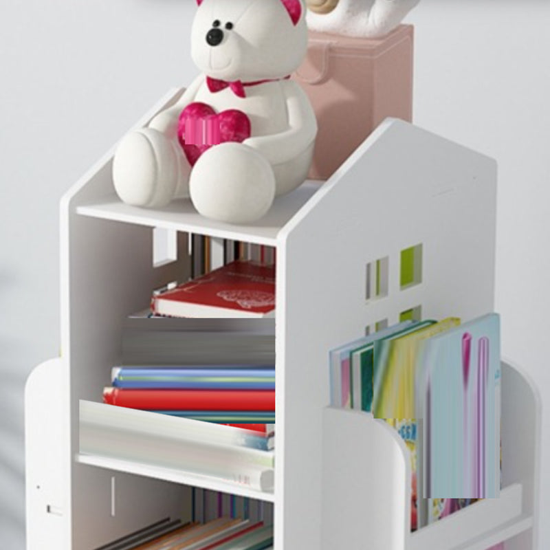 Engineered Wood Modern Bookcase Closed Back Standard Bookshelf