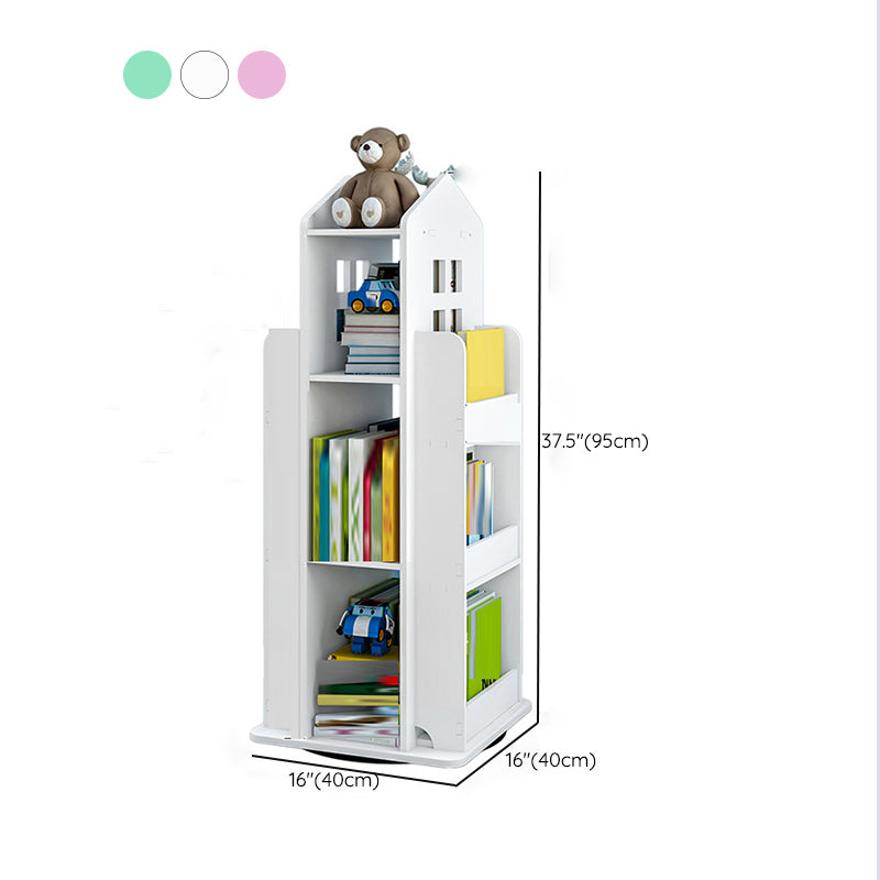 Engineered Wood Modern Bookcase Closed Back Standard Bookshelf