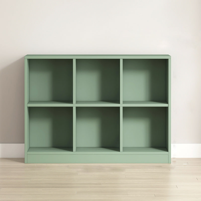 Contemporary Closed Back Bookcase Standard Wooden Bookshelf with Shelves