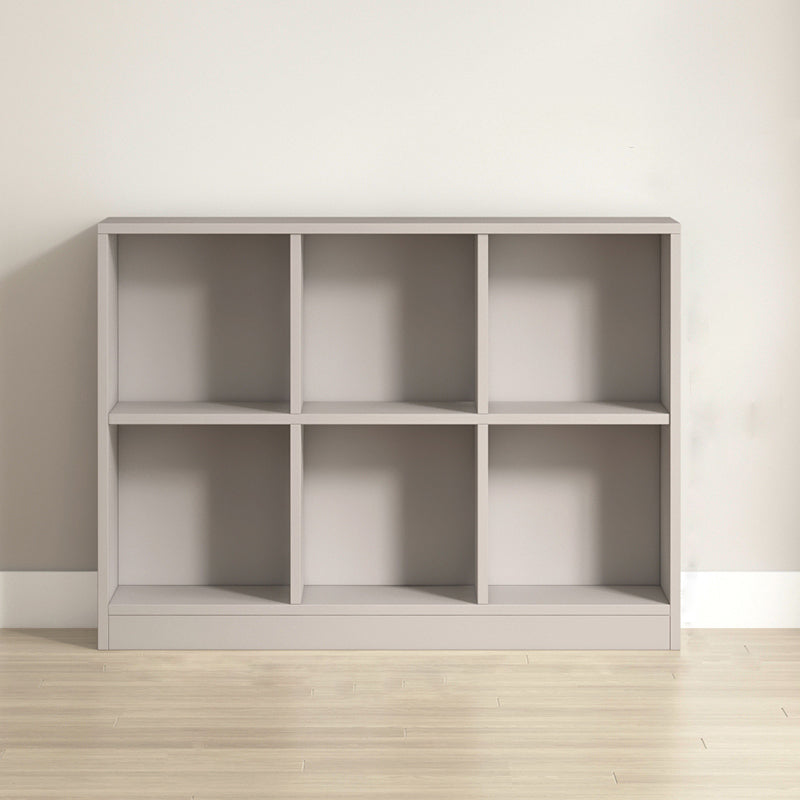 Contemporary Closed Back Bookcase Standard Wooden Bookshelf with Shelves