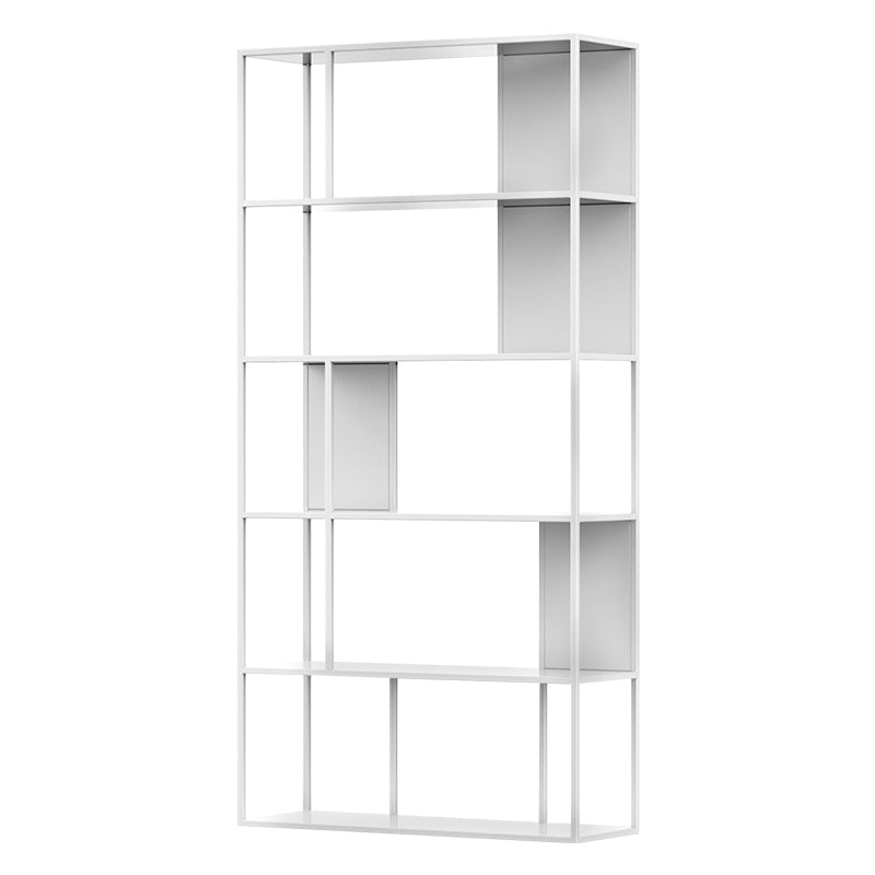 Metal Shelves Included Bookshelf Etagere Open Back Modern Bookcase