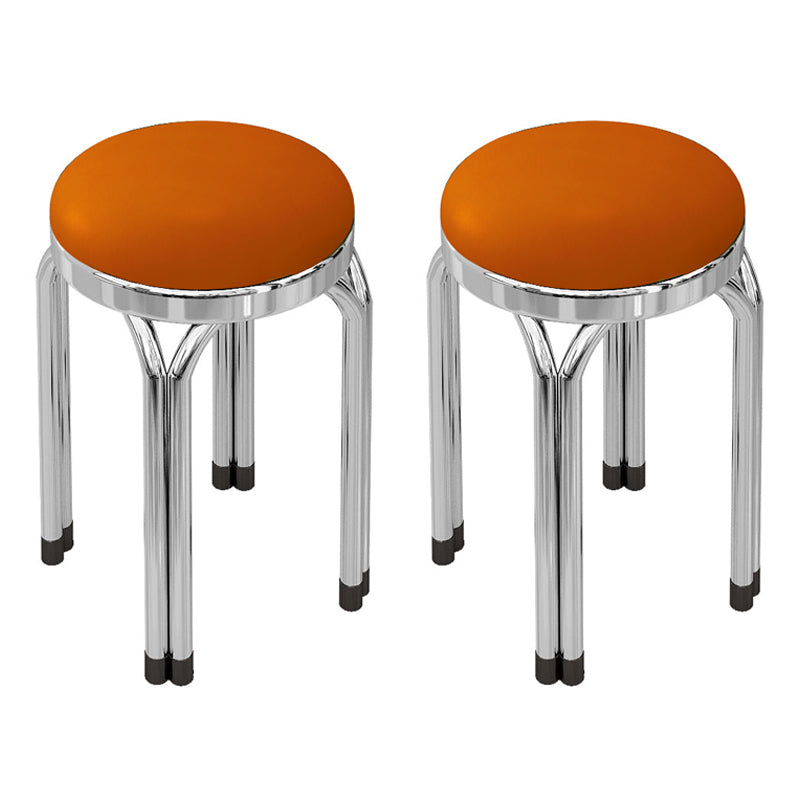 Round Modern Standard Leather Water Resistant Standard for Drawing Room