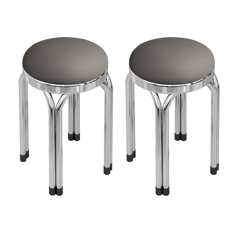 Round Modern Standard Leather Water Resistant Standard for Drawing Room