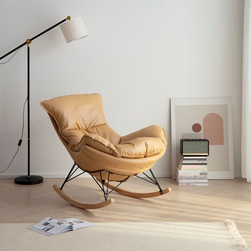Contemporary Style Nursery Sofa Rocking Chair Indoor Rocking Chair with Ottoman