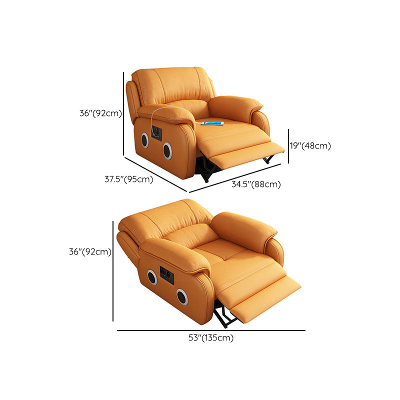 USB Charge Port Standard Recliner Swivel Base Recliner Chair