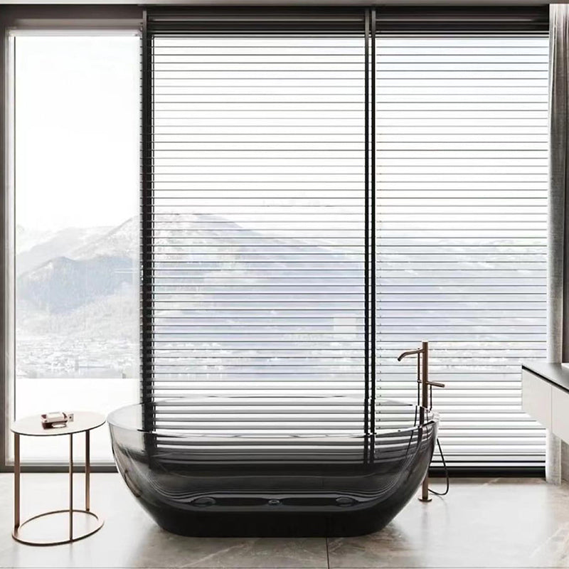 Modern Acrylic Ellipse Bathtub Freestanding Soaking Bathtub with Drain Bath Tub