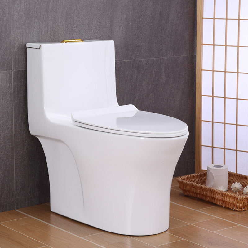 Traditional All-In-One Toilet Bowl Floor Mounted Urine Toilet with Seat for Bathroom