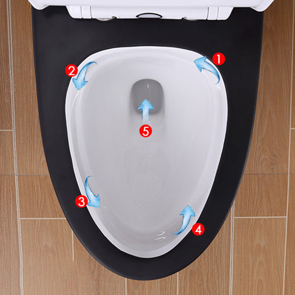 Traditional All-In-One Toilet Bowl Floor Mounted Urine Toilet with Seat for Bathroom