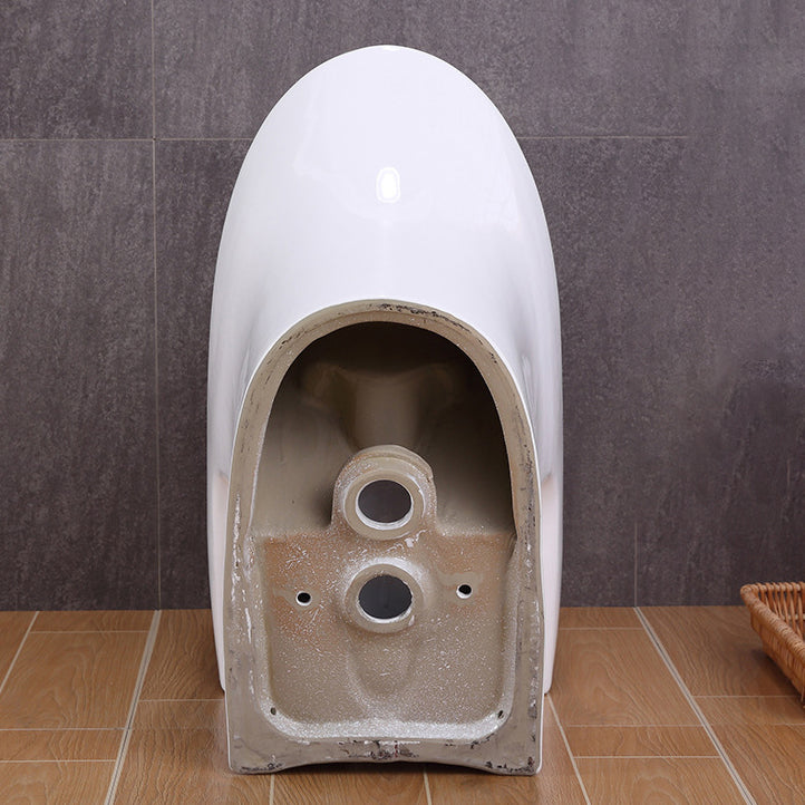 Traditional All-In-One Toilet Bowl Floor Mounted Urine Toilet with Seat for Bathroom