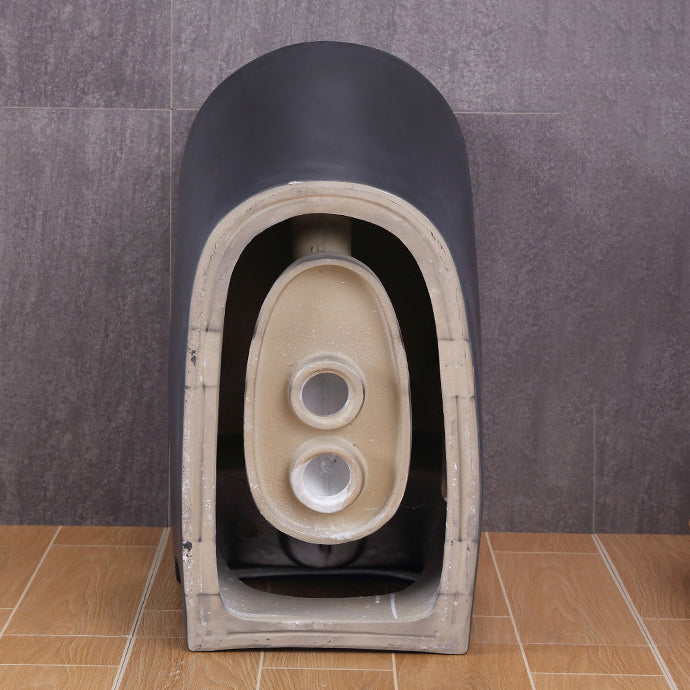 Traditional All-In-One Toilet Bowl Floor Mounted Urine Toilet with Seat for Bathroom