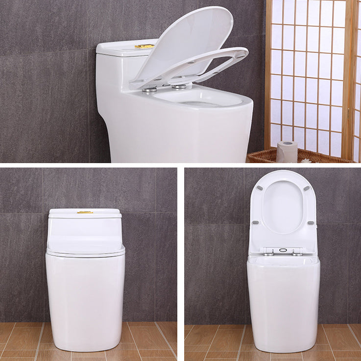 Traditional All-In-One Toilet Bowl Floor Mounted Urine Toilet with Seat for Bathroom