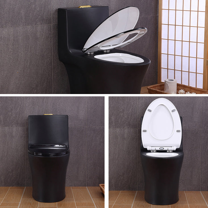 Traditional All-In-One Toilet Bowl Floor Mounted Urine Toilet with Seat for Bathroom