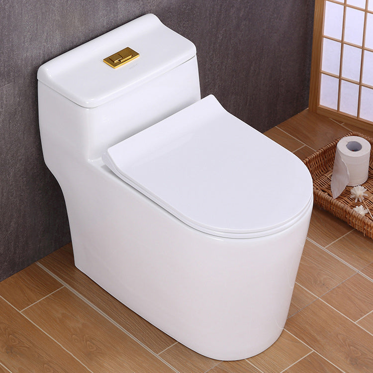 Traditional All-In-One Toilet Bowl Floor Mounted Urine Toilet with Seat for Bathroom