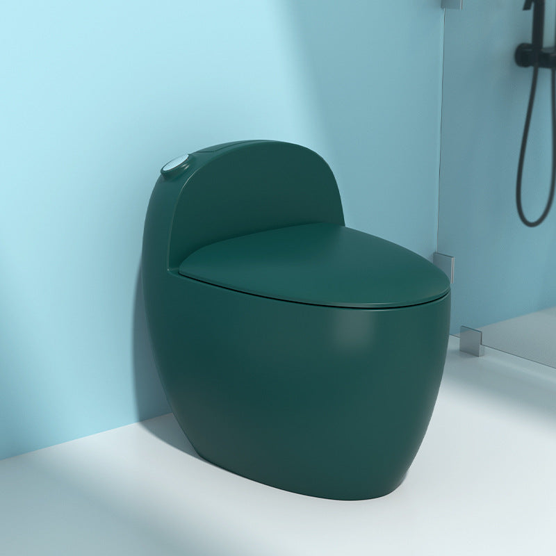 Floor Mount Flush Toilet Concealed Tank Modern One-Piece Toilet with Slow Close Seat