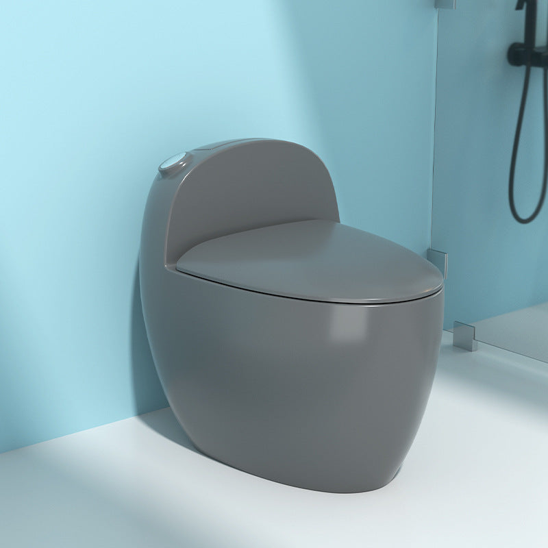 Floor Mount Flush Toilet Concealed Tank Modern One-Piece Toilet with Slow Close Seat