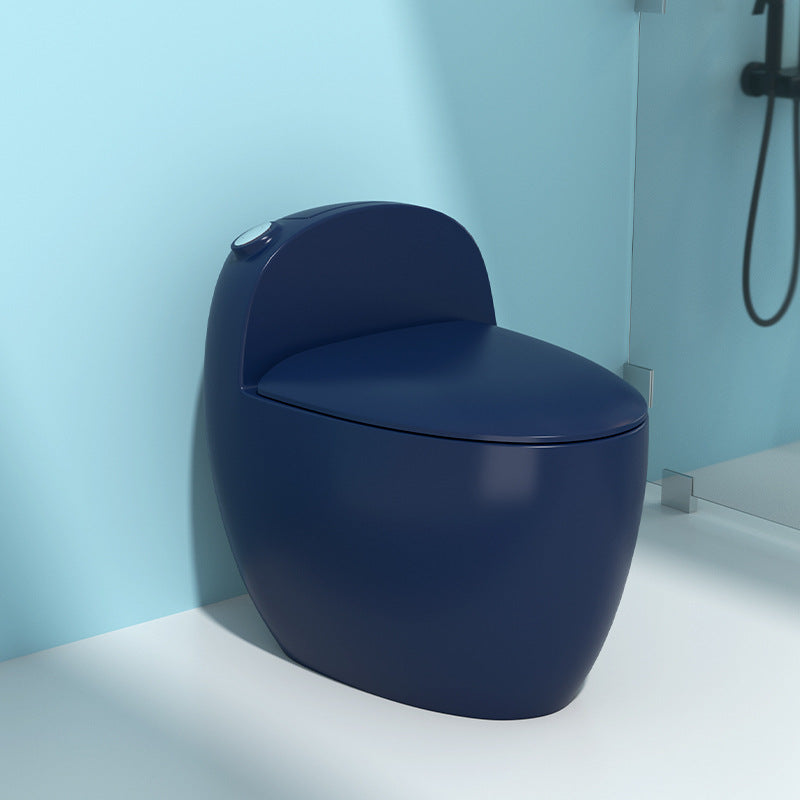 Floor Mount Flush Toilet Concealed Tank Modern One-Piece Toilet with Slow Close Seat