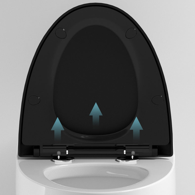 Floor Mount Flush Toilet Concealed Tank Modern One-Piece Toilet with Slow Close Seat