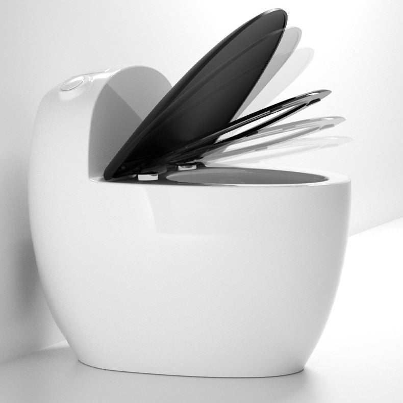 Floor Mount Flush Toilet Concealed Tank Modern One-Piece Toilet with Slow Close Seat