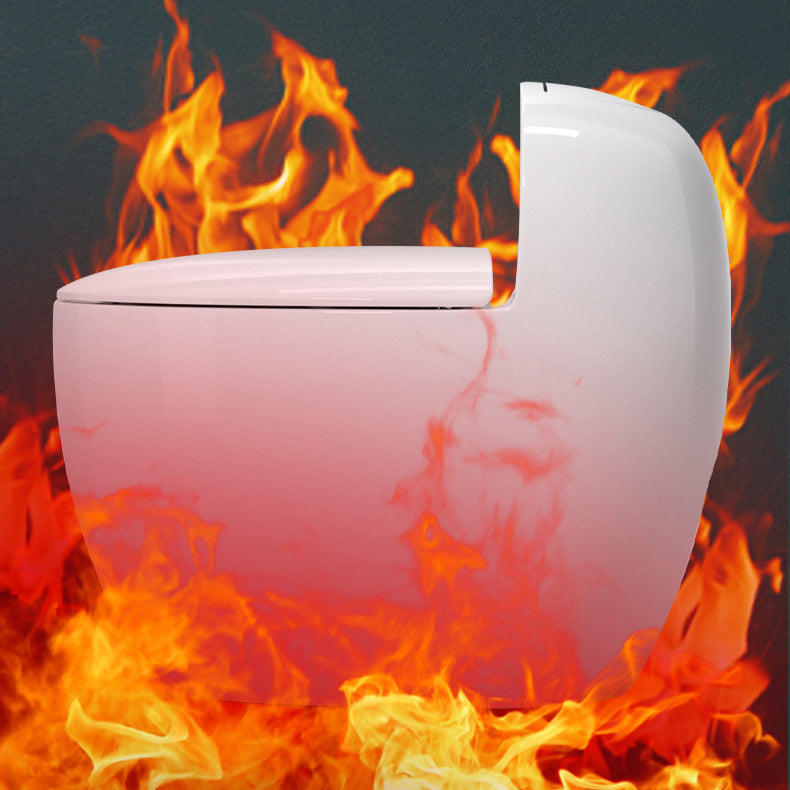 Floor Mount Flush Toilet Concealed Tank Modern One-Piece Toilet with Slow Close Seat